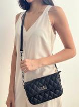 Bolsa Pequena Preta com Corrente Grafite - Acessórios Femininos Bolsa Pequena Preta com Corrente Grafite - Acessórios Femininos