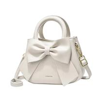 Bolsa Pequena Quadrada Feminina Da Moda, Alta Qualidade, Com Laço, Estilo Ocidental, Bolsa