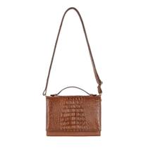 Bolsa pequena tiracolo de couro croco Deise