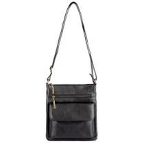 Bolsa Pequena Transversal de couro Alana preto Feminino