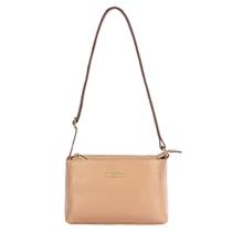 Bolsa pequena transversal de couro Iris nude Feminino Bolsa pequena transversal de couro Iris nude Feminino