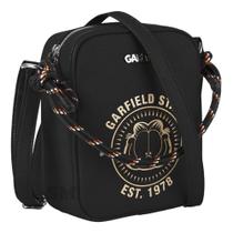 Bolsa Pequena Transversal juvenil casual Garfield Preta - Semax