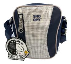 Bolsa Pequena Transversal Snoopy Azul Sp12001az