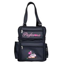 Bolsa Personalizada Professora Levar Material Cor Preto - Coutre Bolsas