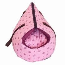 Bolsa Pet Amora 2 Em 1 Impermeavel Top Realeza Rosa