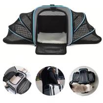 Bolsa Pet Luxo Para Transporte Viagem Expansível Avião Cabine Cães e Gatos