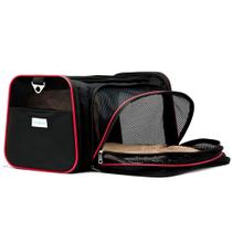 Bolsa Pet para Transporte Cachorro Gatos Passeio Viagem Avião Expansível