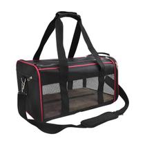 Bolsa Pet Passeio Viagem Transporte Avião Luxo Cachorros e Gatos Vermelho - Duke & Dixie