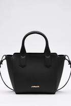 Bolsa Petite Jolie Em Material Sintético Com Design Moderno E Alça Ajustável Preto