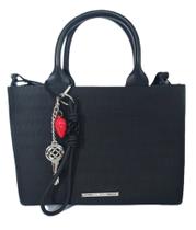 Bolsa Petite Jolie Heaven Preta PJ11353 Transversal com Chaveiro - Nova Bolsa Petite Jolie Heaven Preta PJ11353 Transversal com Chaveiro - Nova