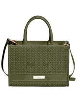 Bolsa Petite Jolie Ingrid PJ10475 - Verde Militar e Ouro