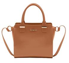 Bolsa Petite jolie Love Bag Nude Escuro Doce de leite Ombro PJ5214 Transversal Nova