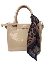 Bolsa Petite jolie Love Nude Areia com Lenço Charme Ombro PJ11352 Transversal Nova Bolsa Petite jolie Love Nude Areia com Lenço Charme Ombro PJ11352 Transversal Nova