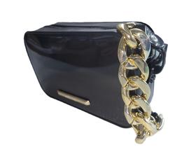 Bolsa Petite Jolie Pop Preto Corrente Dourada PJ11168