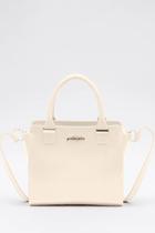 Bolsa Petite Jolie Preta Em Material Sintético Com Design Moderno E Alça Ajustável Vanilla