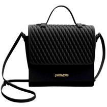 Bolsa Petite Jolie PVC Feminina - Preto