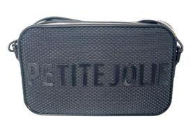 Bolsa Petite Jolie Smash Preta Ombro PJ11335 Transversal - Nova
