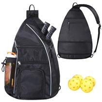 Bolsa Pickleball LLYWCM Mochila Pickleball para mulheres/homens preta