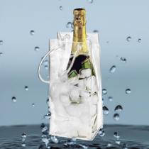 Bolsa plástica em PVC para gelo com alça tipo Icebag. Vinhos, Vodkas e Champagnes - B2L
