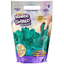 Bolsa Play Sand Kinetic Sand Twinkly Teal de 1 kg para crianças a partir de 3 anos Bolsa Play Sand Kinetic Sand Twinkly Teal de 1 kg para crianças a partir de 3 anos