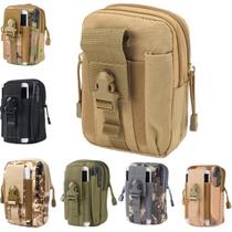 Bolsa Pochete Bolso Tática Militar Porta Celular Verde Preto - PDIMPORT