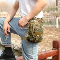 Bolsa pochete de cintura, utilitária para coxa,acampamento e pesca reforçada