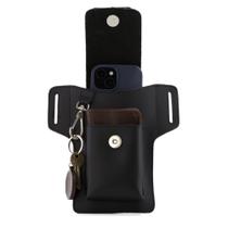 Bolsa Pochete em Couro Pampa's Country para Celular Carteira Chaves e Mais Bolsa Pochete em Couro Pampa's Country para Celular Carteira Chaves e Mais