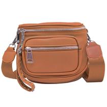 Bolsa Pochete Feminina Couro Transversal Ombro Estilosa Bag