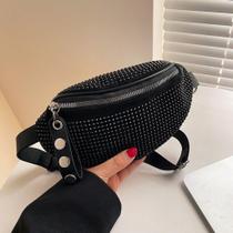 Bolsa Pochete Feminina Estilo Casual Tendencia Carnaval Strass Lançamento Bolsa Pochete Feminina Estilo Casual Tendencia Carnaval Strass Lançamento