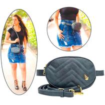 Bolsa Pochete Feminina Transversal Estilosa Porta Cartão Golden Fenix