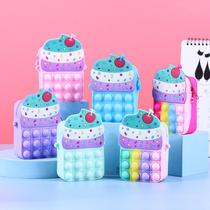 Bolsa Pop It Infantil De Silicone Sorvete