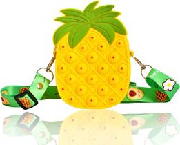 Bolsa Pop on It, mini bolsa tiracolo de ombro pop para meninas, Push Pop Bubble Fidget Sensory Squeeze Toy Material escolar Messenger Cosmetic Coin Bag para ansiedade, alívio do estresse, autismo