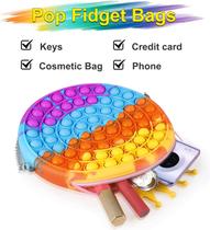 Bolsa pop para meninas, Fidget Sensory Toys Shoulder Chain
