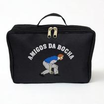 Bolsa Porta Bocha Personalizada Nome para 6 bolas Resistente Cor Preta - Coutre Bolsas