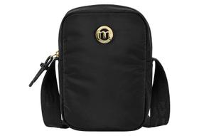 Bolsa Porta-Celular Moleca Com Alça Transversal Ajustável E Detalhe Metalizado Preto Bolsa Porta-Celular Moleca Com Alça Transversal Ajustável E Detalhe Metalizado Preto
