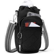 Bolsa Porta Garrafa de Água SYTRAH Isolada Preta 40oz Bolsa Porta Garrafa de Água SYTRAH Isolada Preta 40oz