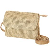 Bolsa porta-garrafas de água MINICAT Straw Crossbody Purse