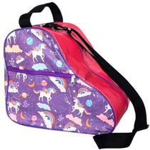 Bolsa Porta Patins Infantil Quad / In Line Unicórnio Lilás