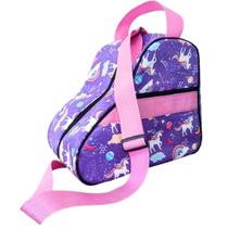 Bolsa Porta Patins Infantil Quad / In Line Unicórnio Lilás/Rosa Bolsa Porta Patins Infantil Quad / In Line Unicórnio Lilás/Rosa