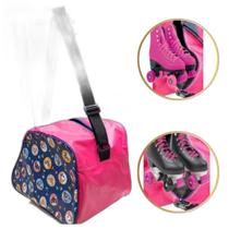 Bolsa Porta Patins, Super Prática Reforçada Estampa Gatinhos Bolsa Porta Patins, Super Prática Reforçada Estampa Gatinhos