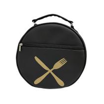 Bolsa Porta Pratos Personalizado Talheres Preto Bolsa Porta Pratos Personalizado Talheres Preto