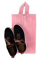 Bolsa Porta Sapato Viagem Nécessaire Tenis Calçado Roupa Mochila Rosa