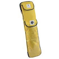 Bolsa Porta Talas e Colares com Bolso Transparente Amarela