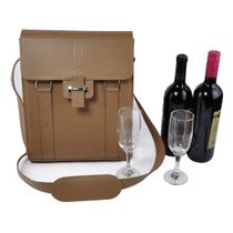 Bolsa Porta Vinho BELLUNO em Couro Galvani