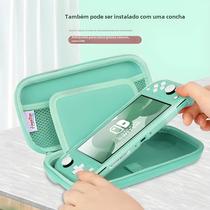 Bolsa Portátil Nintendo Switch Lite com Capa Protetora TPU Brilhante e 6 Teclas