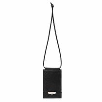 Bolsa Pouch Basic Leather Ellus Preto Bolsa Pouch Basic Leather Ellus Preto