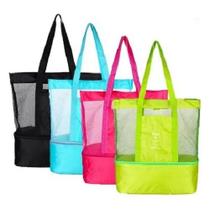 Bolsa Praia C/ Compartimento Cooler Térmico Passeio Play Joy Verão Cor:Sortido