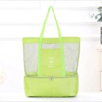 Bolsa Praia C/ Compartimento Cooler Térmico Passeio Play Joy Verão