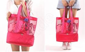 Bolsa Praia Com Cooler Embutido Varias Cores Verão