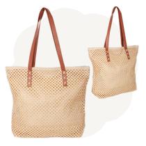 Bolsa Praia Feminina Grande Piscina Alça de Couro Versátil Bolsa Praia Feminina Grande Piscina Alça de Couro Versátil